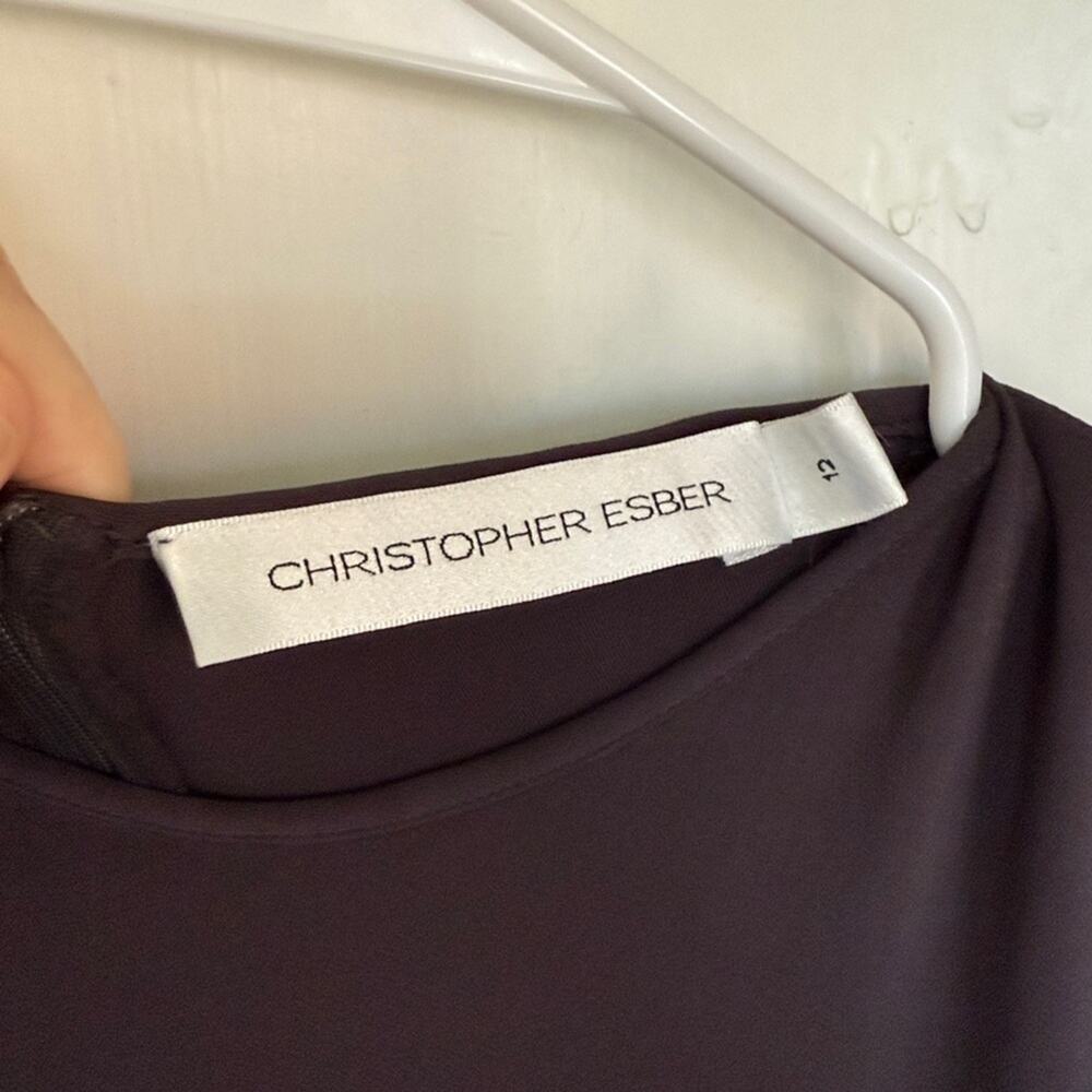 Christopher Esber Fusion Ruched Midi Dress US Size 8 - Picture 8 of 11